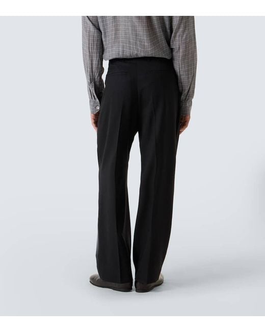 Our Legacy Black Borrowed Wool Chinos for men