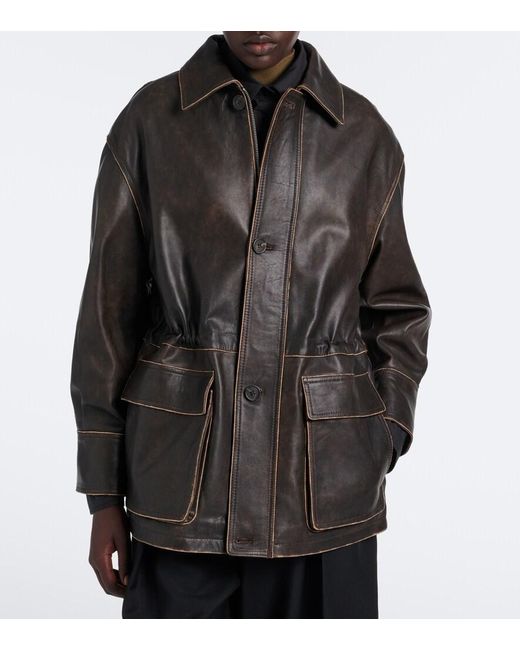 Arma Black Maeve Leather Jacket