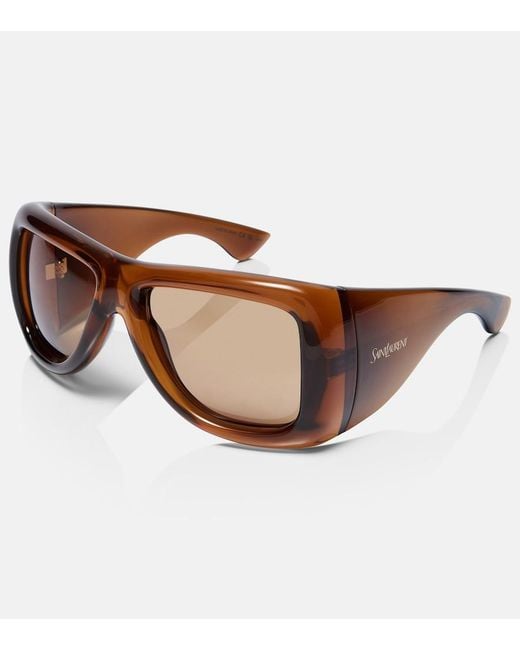 Saint Laurent Brown Sl 902 Howl Oversized Sunglasses
