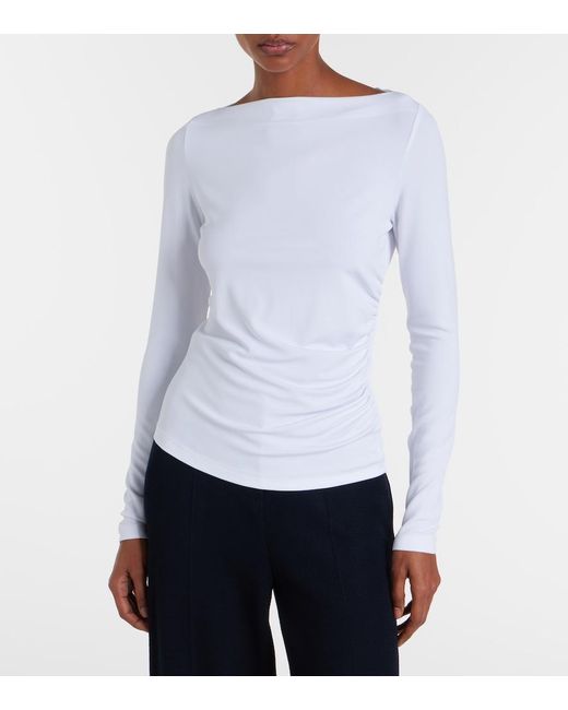 Max Mara White Gomma Jersey T-Shirt