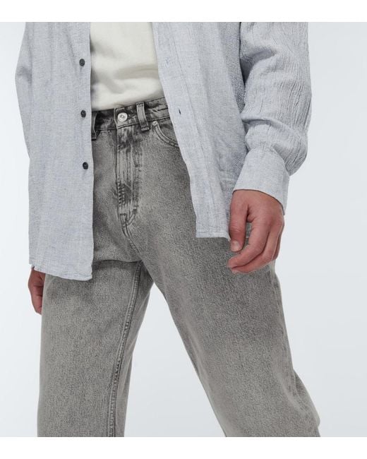 Our Legacy Gray Third Cut Wide-Leg Jeans for men
