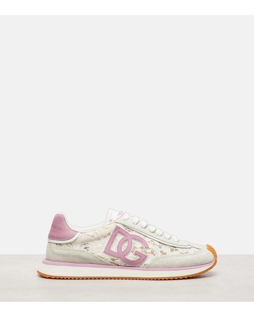 Dolce & Gabbana Multicolor Sports Shoes With Logo