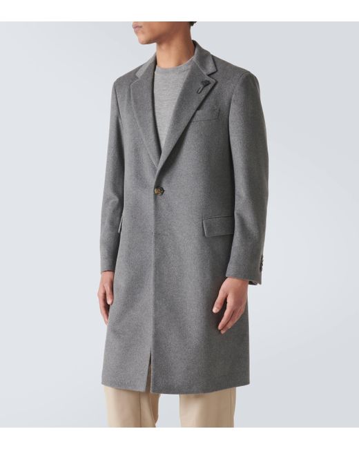 Manteau en cachemire Lardini pour homme en coloris Gray