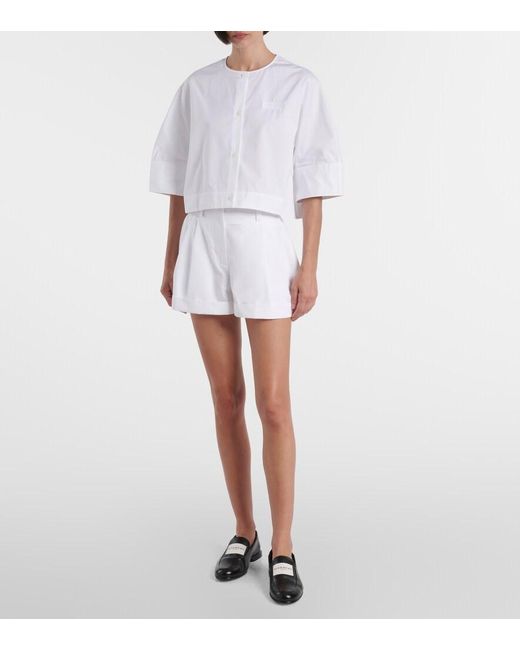 Camicia Cropped di Givenchy in White