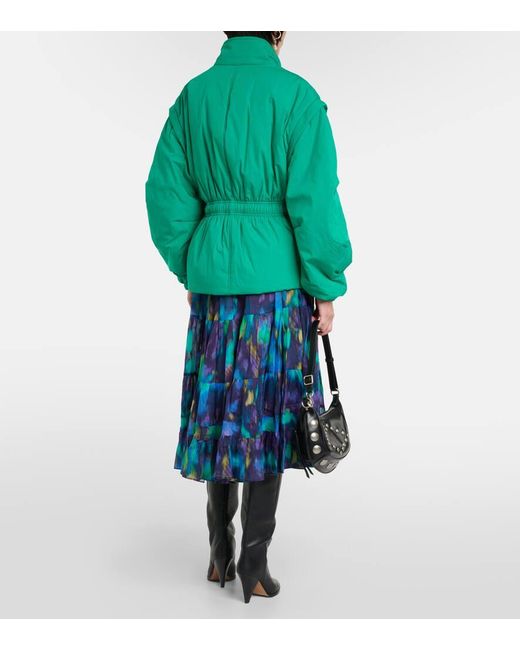 Isabel Marant Green Cotton-blend Blouson Jacket