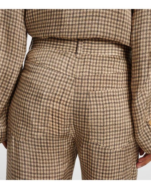 Acne Natural Weite Mid-Rise-Hose Poltana