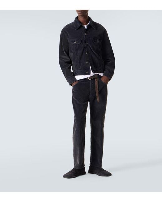 Studio Nicholson Black Korine Suede Slip-On Shoes for men