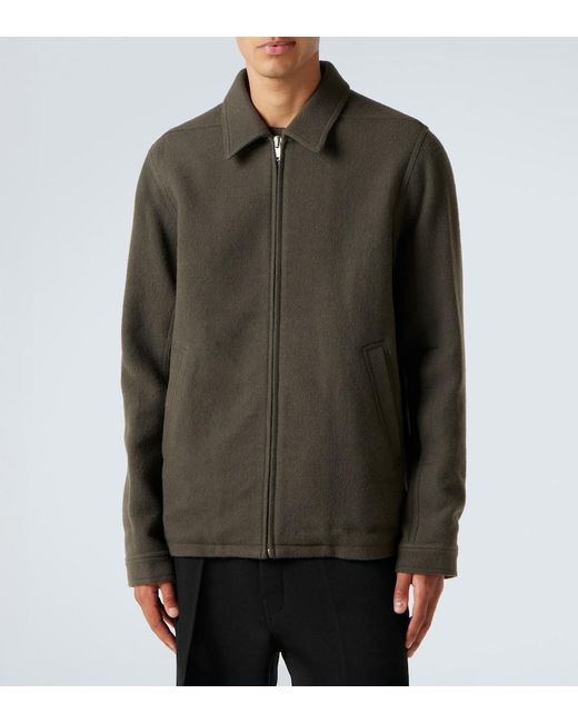 Rick Owens Green Brad Virgin Wool Jacket for men