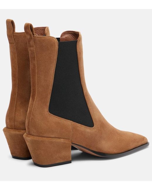 Paris Texas Brown Ankle Boots Bettina 50 Aus Veloursleder