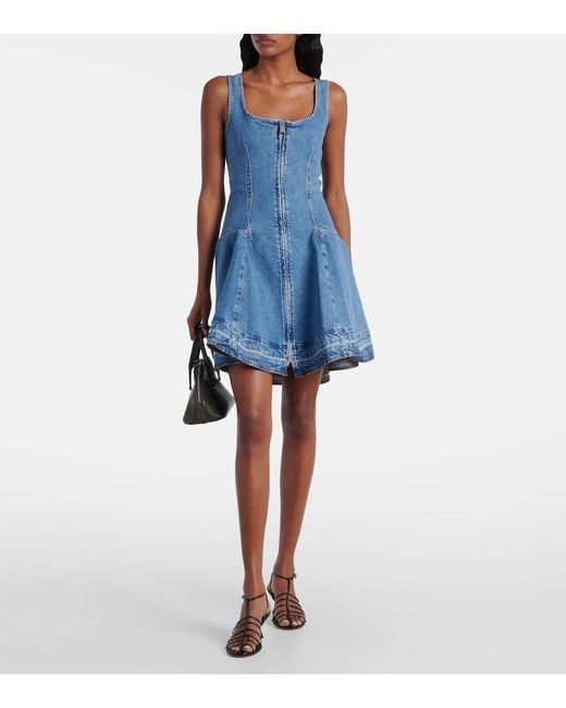 Jonathan Simkhai Blue Eleodra Denim Minidress