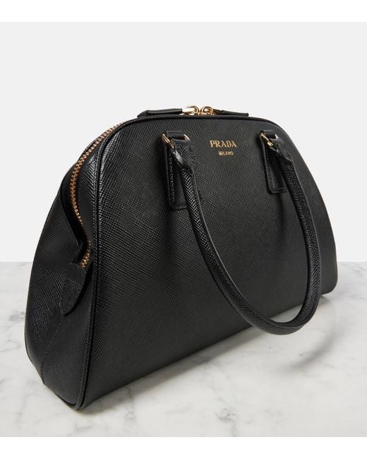 Prada Black Saffiano Leather Medium Tote Bag