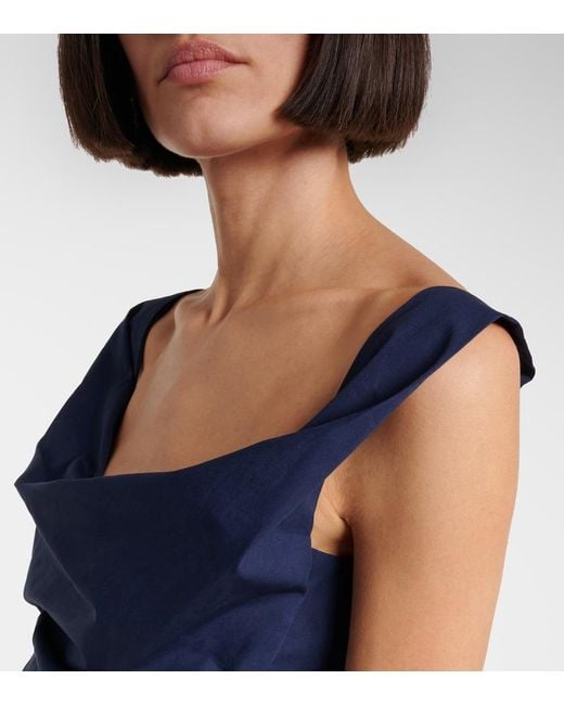 Vivienne Westwood Blue Sunday Cotton Bustier Top