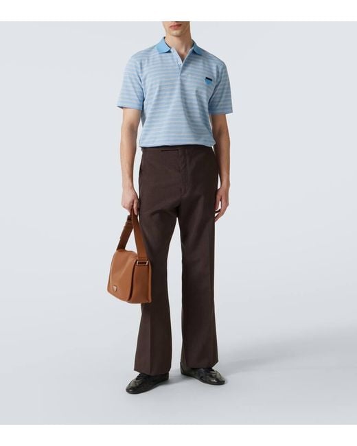 Prada Crossbody Bag Aus Leder in Brown für Herren