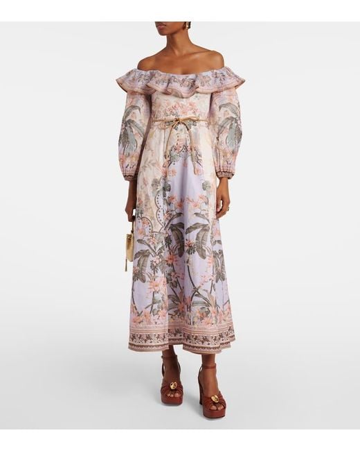 Vestido de Wylie Midi Zimmermann de color Multicolor