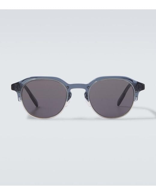 Dior Gray Dioribbon R1I Round Sunglasses for men