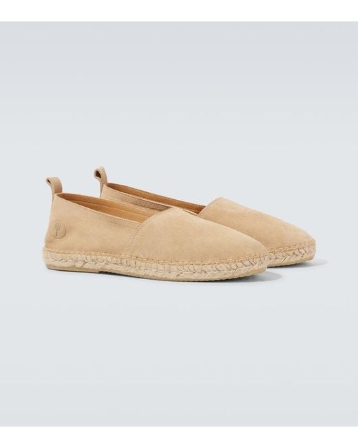 Frescobol Carioca Espadrilles Helio Aus Veloursleder in White für Herren