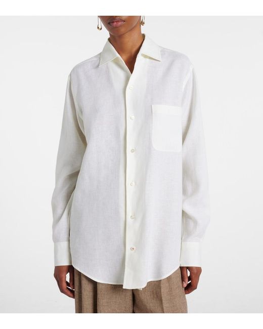 Camicia Andre di Loro Piana in White