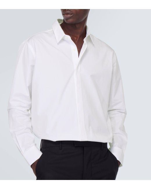 AMI White Cotton Poplin Shirt for men