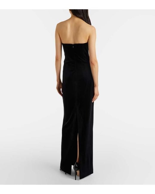 LEO LIN Black Robe Marilyn Aus Samt