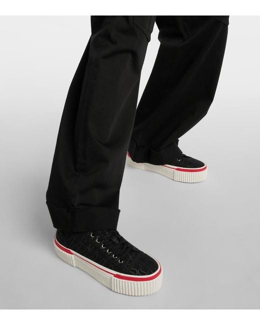 Christian Louboutin Black Super Pedro 40Mm Sneakers