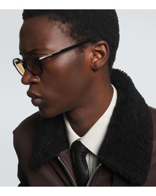 Tom Ford Brown Joey Square Sunglasses for men