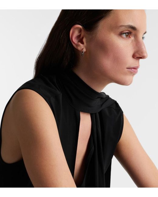 Sydney Evan White 14Kt Hoop Earrings With Onyx And Diamonds