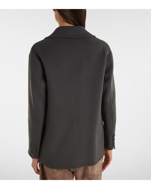 Max Mara Black Virgin Wool Jacket