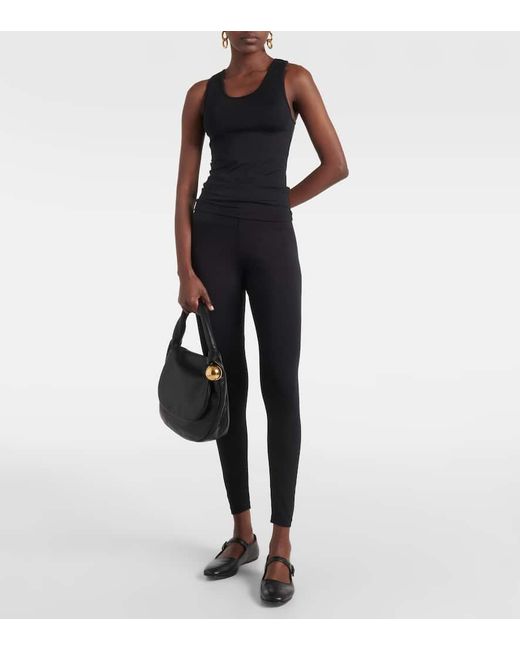 FFORME Black Pari Silk-Blend Jersey Tank Top