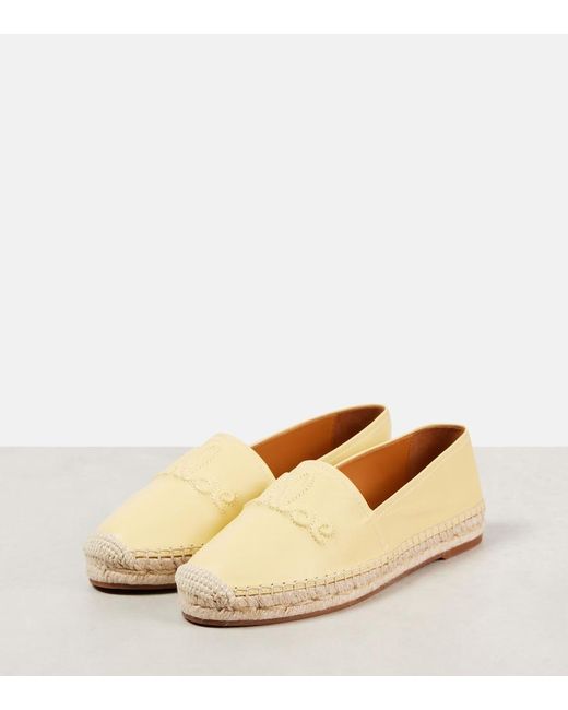 Chloé Natural Isla Leather Espadrilles