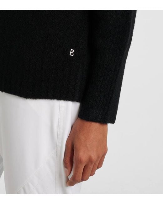 Bogner Black Uda Sequined Wool-Blend Sweater