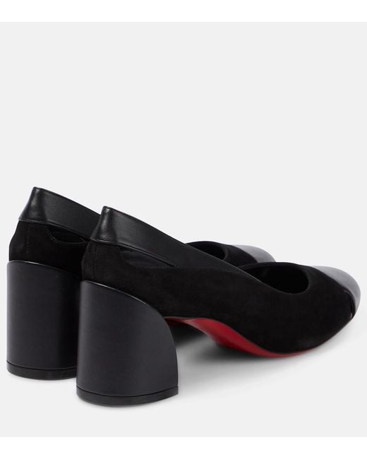 Christian Louboutin Black Miss Duvette Leather Pumps