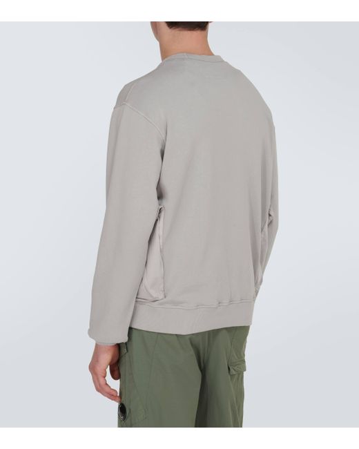 C P Company Gray Cotton Jersey Sweatshirt for men