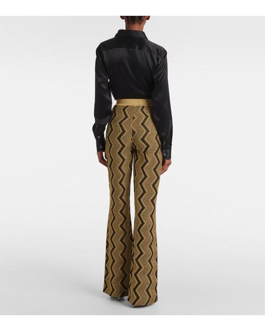 Missoni Metallic Zigzag Flared Pants