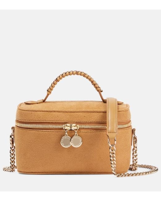 Stella McCartney Brown Tote Falabella Mini Aus Lederimitat