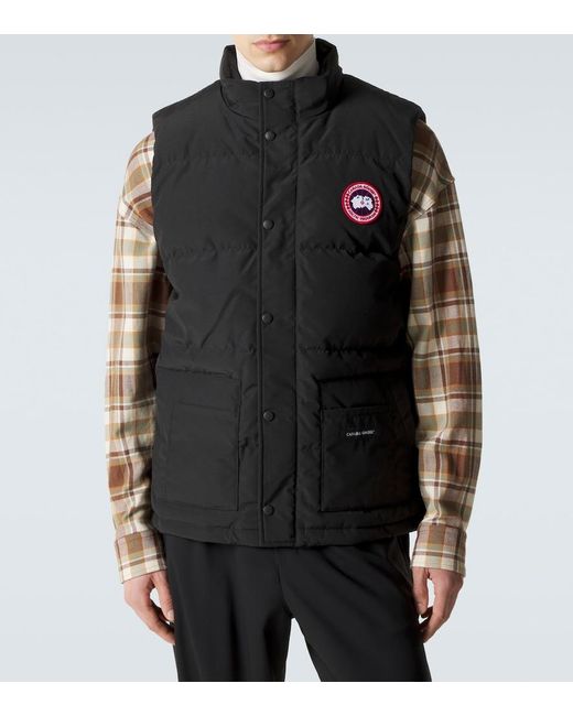 Chaleco freestyle crew Canada Goose de hombre de color Black