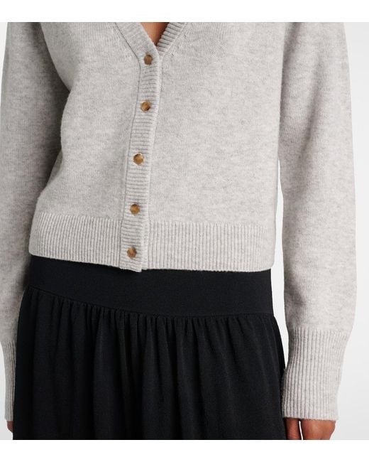 Vince White Wool And Cashmere Cardigan