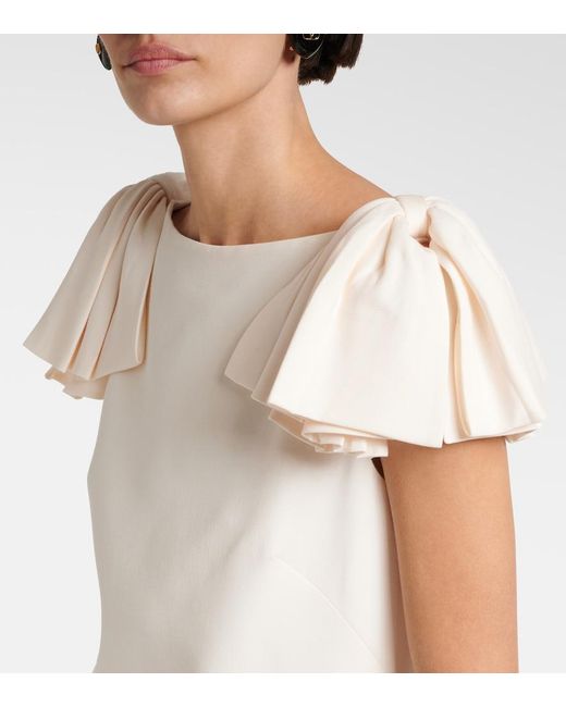 Valentino Natural Crepe Couture Minidress