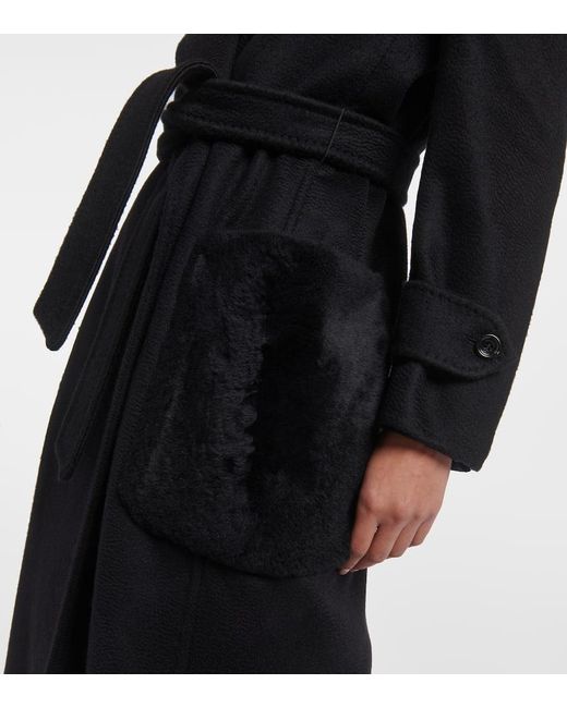 Max Mara Black Magia Cashmere Coat