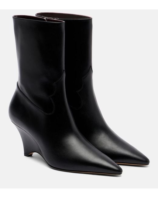 Le Monde Beryl Black Camille 70 Leather Boots