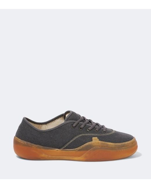 ERL Black Canvas Low-Top Sneakers for men