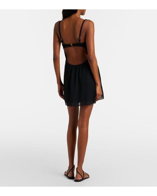 Montce Black Petal Knitted Minidress