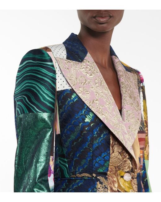 Dolce & Gabbana Patchwork Blazer | Lyst