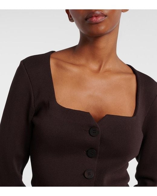 Staud Brown Rachela Cardigan
