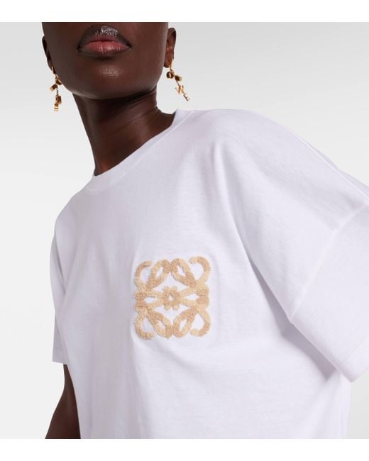 Loewe White Paula's Ibiza Anagram Cotton Jersey T-shirt