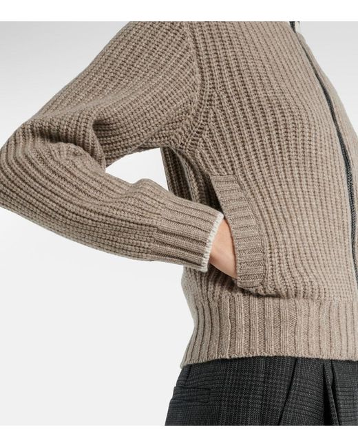 Brunello Cucinelli Natural Wool Cardigan