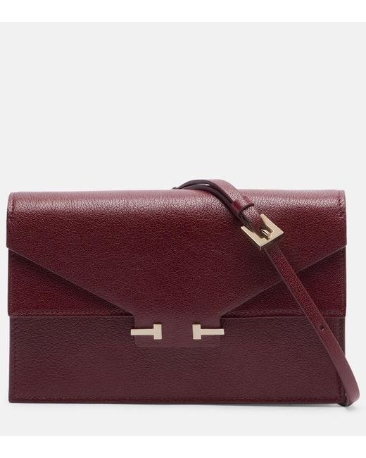 Tom Ford Red Aube Mini Leather Crossbody Bag