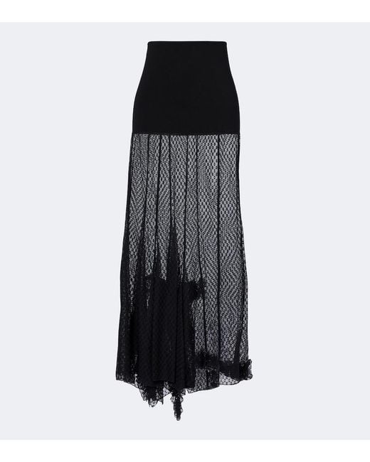 Isabel Marant Black Ioana Lace Maxi Skirt