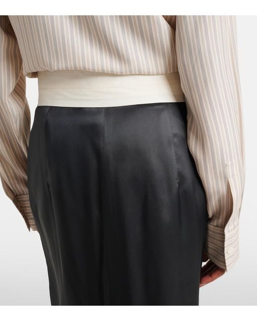Rohe Black Wool Pencil Skirt