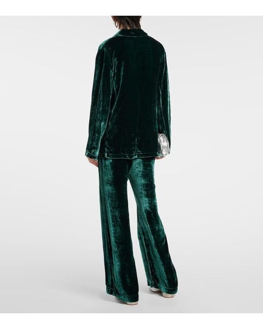 Velvet Green Blazer