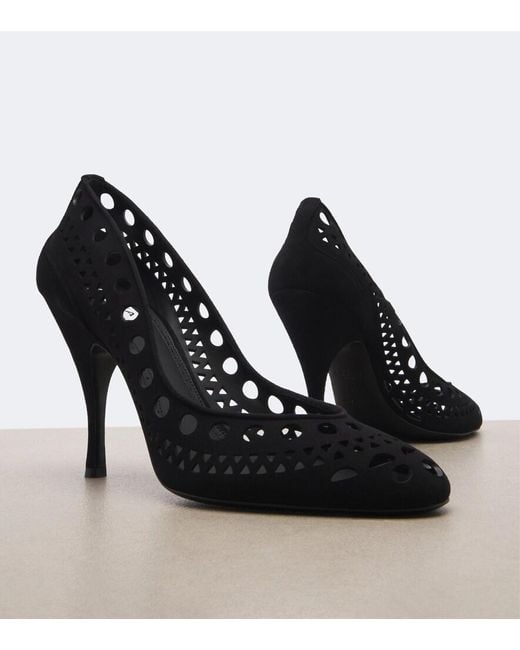 Alaïa Black Vienne Suede Pumps